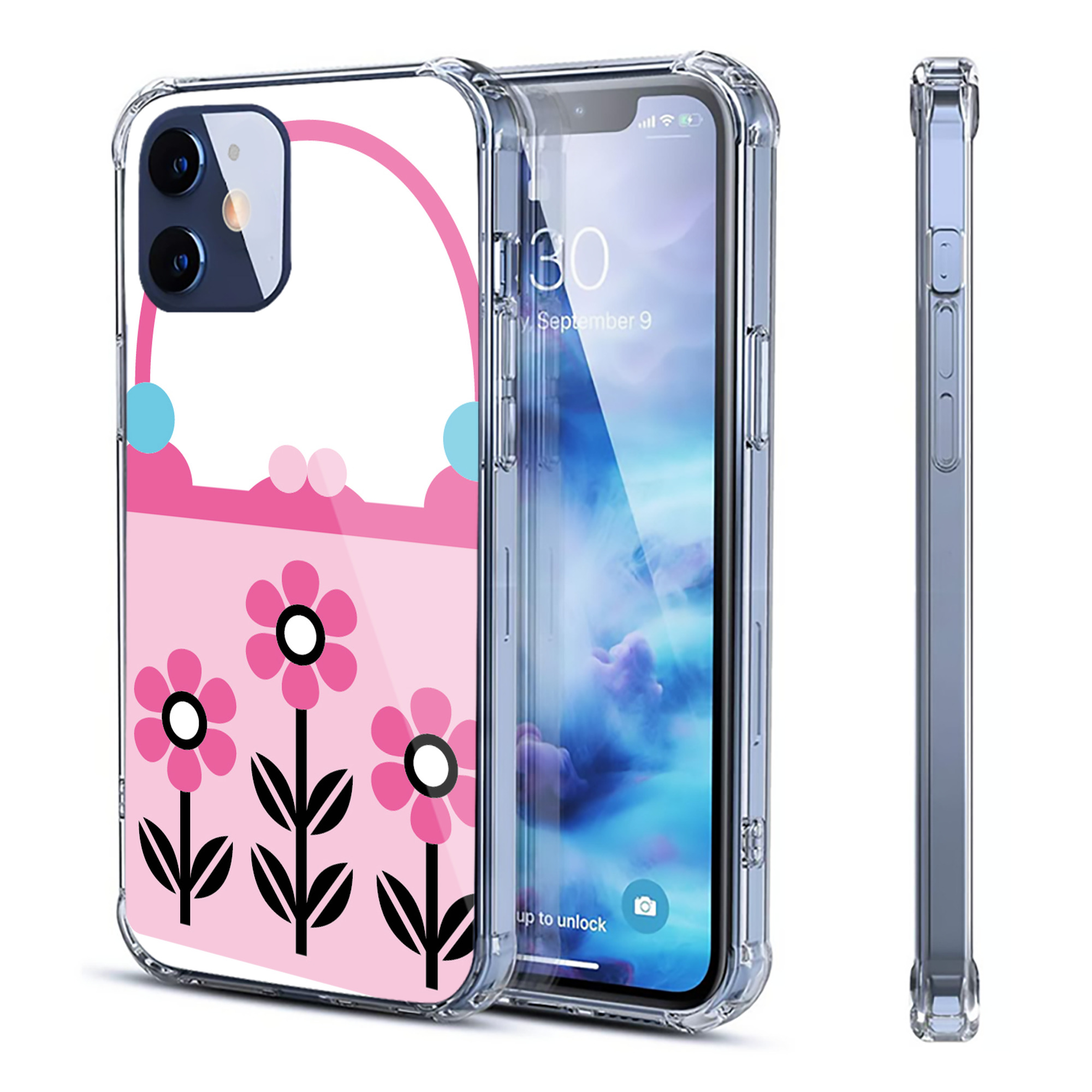 （画像用） Hello Kitty ハローキティ 【iPhone 12シリーズ対応】透明スマホケース（クリアソフトケース）